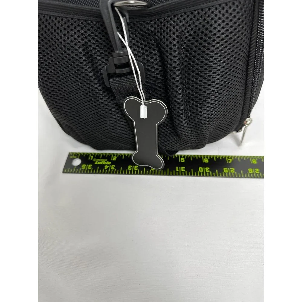 Pet Carrier Foldable Travel Zipper Bag Black NWT